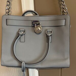 Michael Kors Elegant Gray Satchel